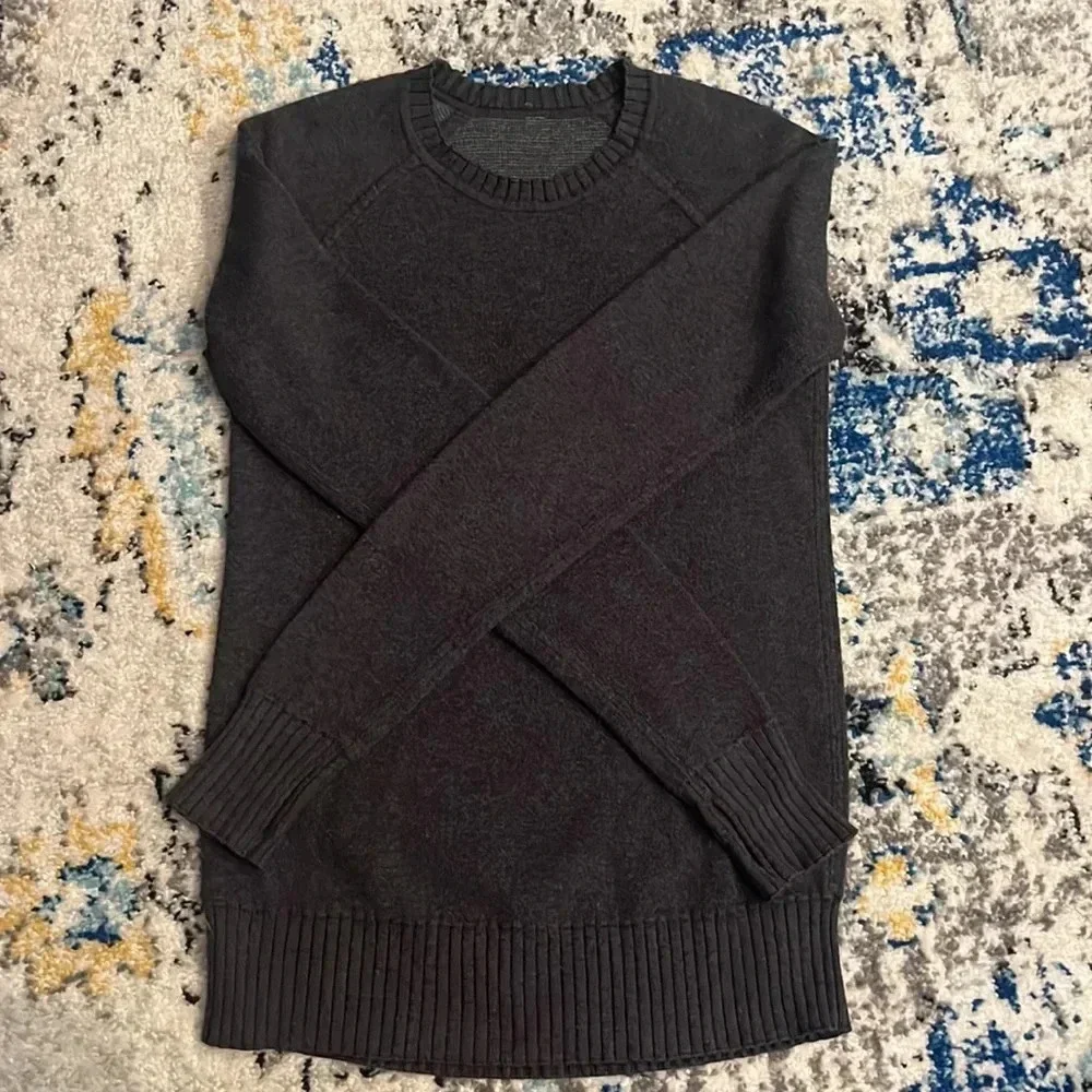Lululemon Still Lotus Reversible Sweater - Black Heather - XS